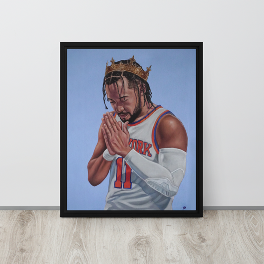 Jalen Brunson Framed canvas Godson Canvas Prints